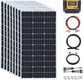 800 Watt 24Volt Solar Panel Kit 8X100W Monocrystalline Module 50A Charge Controller for RV Boats Trailer CamperOff-Grid System (800W Solar Kit)