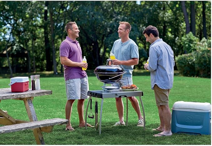 Weber Jumbo Joe Charcoal Grill 18‑Inch Black – Lightweight Portable Kettle BBQ Grill with Tuck‑N‑Carry® Lid Lock for Camping Tailgating &amp Outdoor Cooking