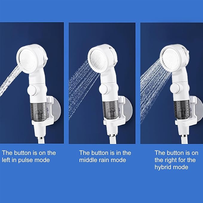 Portable camping shower outdoor camp shower pump multiple spray modes rechargeable suitable for travel hiking pet cleaning car washing