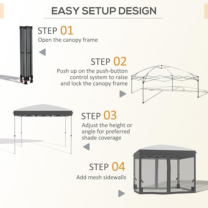 10x10 Pop-Up Gazebo with Sidewalls