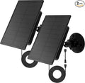 Loyala Solar Panel for Blink Blink Outdoor Camera Solar Panel Outdoor Security Camera Solar Powered Kit with 360° Adjustable Mounting IP66 Waterproof 9.8 Ft Charging Cable (2 Black-2W)