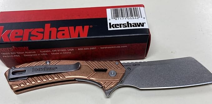 Kershaw Static Knife Folding 2.9 Inch Copper Handle 3445CU