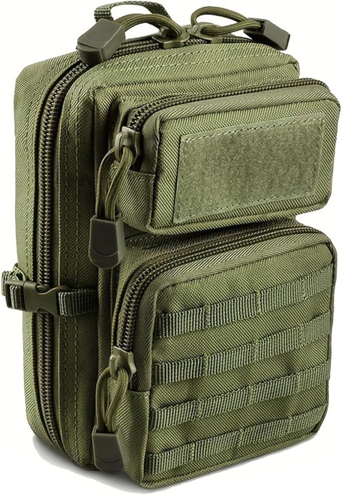 Tactical Waterproof Molle Pouch Compact EDC Tool Pouch Bag Mini Utility Shoulder Strap &amp Two D-Rings
