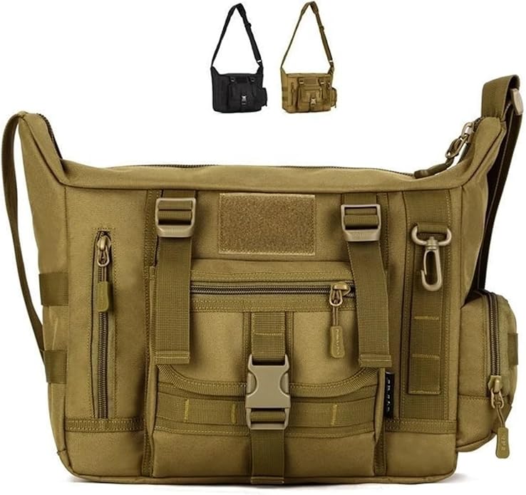 14 Inch Laptop Shoulder Bag Men Sports Bags Man Tactical Single Backpack Men's A4 Document Molle Messenger Bag