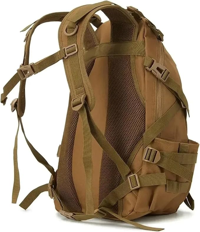 40L Camping Hiking Backpacks Tactical Backpack for Men/women Reflective Outdoor Climbing Rucksack Bag Survival Travel Bags(Black)