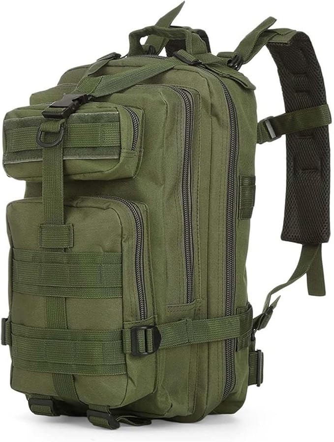 25L Tactical Backpack Lightweight Military Outdoor Travel Bag Men’s Camping &amp Climbing Sports Backpack (Black)