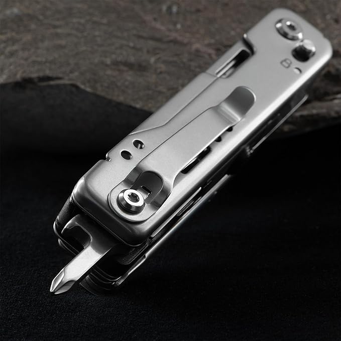 BlackFox Solver BF-207 Multi Tool 13-in-1 Stainless Steel EDC Heavy Duty Pocket Multi-Tool for Everyday Carry Camping Hiking Simple Repair