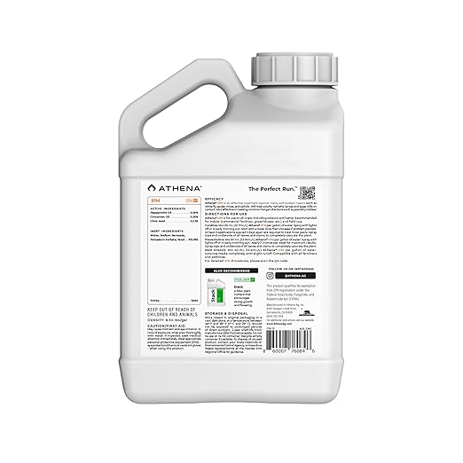 Athena IPM Plant Pest Control Solution | Broad Spectrum Fungicide &amp Insecticide for Indoor and Outdoor Plants | Supports Control of Spider Mites Powdery Mildew and Common Plant Pests | 1 Gallon