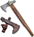 Custom Handmade Viking Axe - 1095 High Carbon Steel Bearded Axe Camping Tomahawk Axe Camping Axes and Hatchets Tomahawk Axe Axes with Sheath