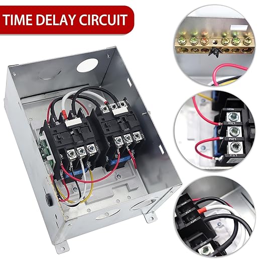 50 Amp Transfer Switch Automatic Transfer Switch for RV Speedboats 120/240 VAC 50 Amp Automatic Transfer Relay Switch