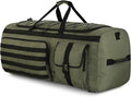Gonex 130L Extra Large Duffel Bag for Men Heavy Duty 3 in 1 Convertible Carry Travel Duffle with Shoe Compartment Tactical Loops Sports Gear Bag for Family Trips (Army Green)
