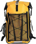 Generic Waterproof Backpack Kayak Dry Bag Backpack Waterproof 30L Lightweight Roll Top Dry Bag for Boating Surfing Camping (Yellow30L)