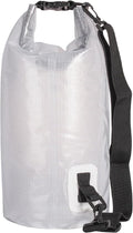 Fox Outdoor Products Super Heavy Weight Dry Bag – Waterproof PVC Roll-Top Duffel with Grip &amp Strap Design for Gear Storage 10 LITER CLEAR