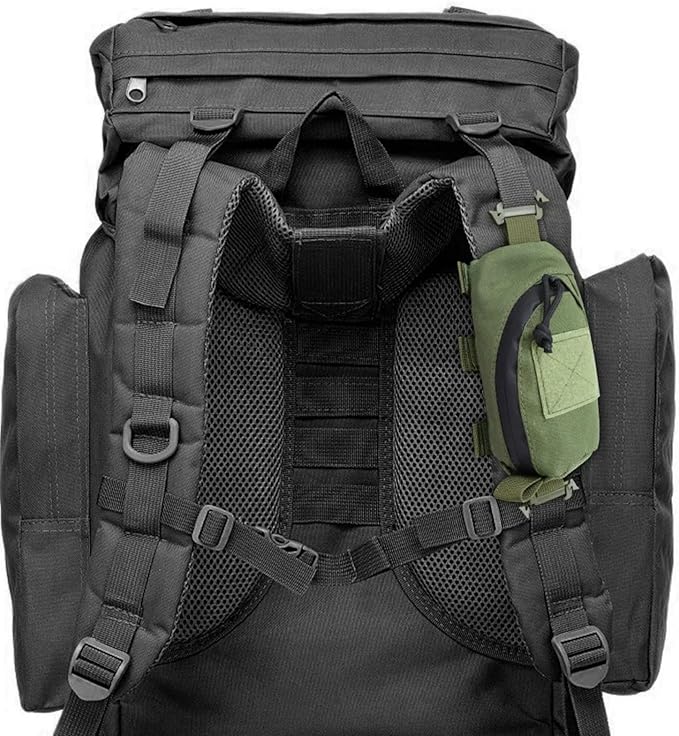 EDC Tactical Tool Storage Bag Molle Backpack Expansion Bag for Outdoor Sports Camping Hiking Hunting Accessories(Green)