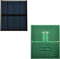 Fielect 5pcs 2V 0.6W Solar Panel Polysilicon Mini Solar Cells DIY Electric Toy Materials for Battery Power LED 82x70mm