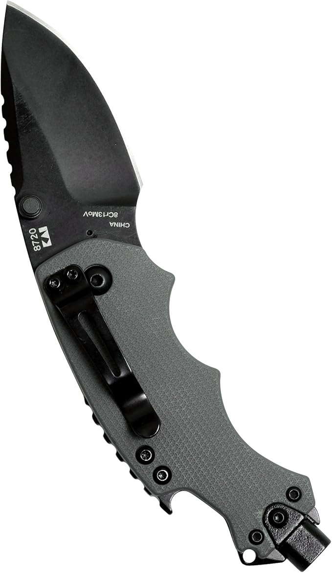 Kershaw Shuffle DIY Compact Multifunction Pocket Knife (8720) 2.4 Inch 8Cr13MoV Steel Blade 3.5 oz.Gray &amp Cinder Multi-Function Folding Pocketknife (1025) 1.4 Inch 3Cr13 Stonewashed Blade