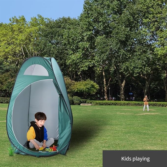 NOLLAM Portable Pop Up Privacy Tent Outdoor Camping Bathroom Toilet Shower Tent with Carrying Bag Outdoor Rain Shelter for Hiking Beach Picnic Fishing Instant Rain Shelter Privacy Shelter Green