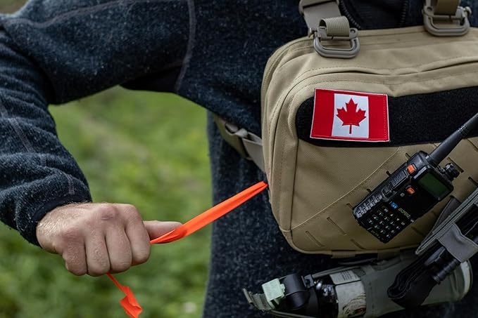Wilderness Pack Tactical Chest Rig: 1000D Nylon Wildland Fire Radio Harness Fly Fishing Pack &amp Outdoor Organizer. Modular MOLLE Chest Bag with YKK Zippers &amp Stable 4-Point Non-Bounce Harness
