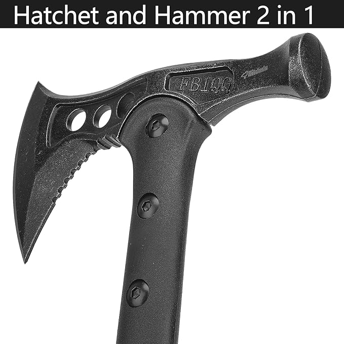 Hitdudu Camping Axe 2Pack Set Spike &amp Hammer Axe
