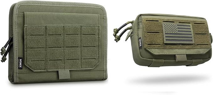 WYNEX Tactical Folding Admin Pouch Molle Tool Bag Utility Organizer EDC Medical Bag Modular Pouches Tactical Attachment Admin Pouch