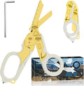 6in1 trauma shears - emergency responders outdoor emergencies scissor medical staff and outdoor camping scissors ttrauma scissors(Luminous Gold)