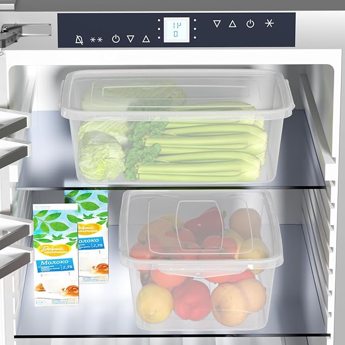 14 Quart Clear Plastic Storage Bin Plastic Latching Containers with Lids 4 Packs