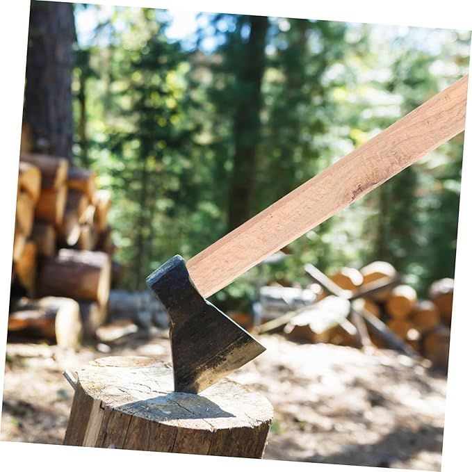 Mipcase 2Pcs Durable Hatchet Handles Flat Replacement Axes for Camping Chopping for Woodworking Outdoor Tasks Sturdy Reliable Design