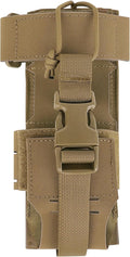 Molle Raido Pouch Tactical Radio Holster Holder Military Heavy Duty Pouches Bag for Two Ways Walkie Talkies Adjustable Storage Nylon Holders