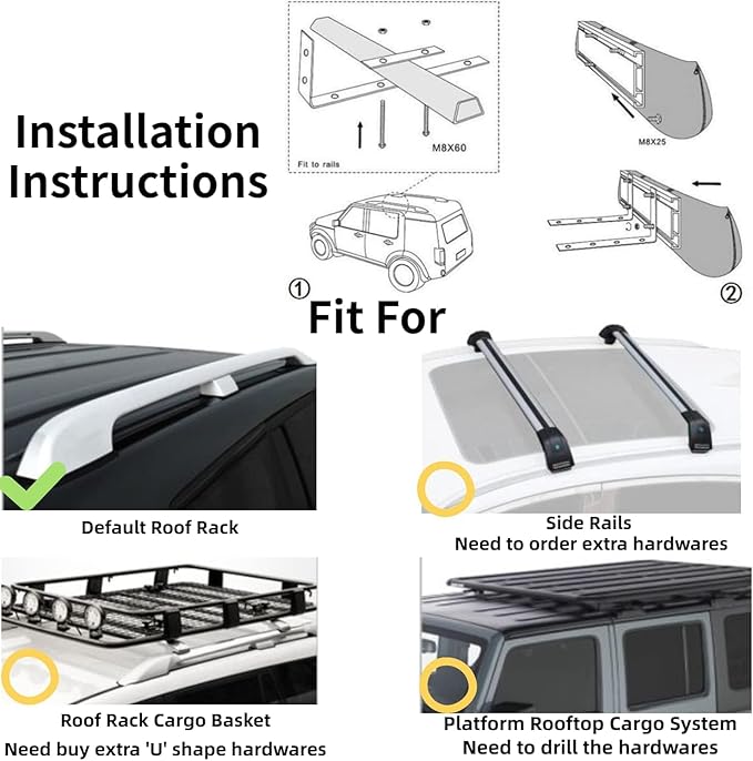 DANCHEL OUTDOOR Car Awning Shower Tent Room with Portable Shower Pan Camping Privacy Shelter Enclosure Overland Portable Changing Room w/LED Light 3.3ft x 3.3ft Gray