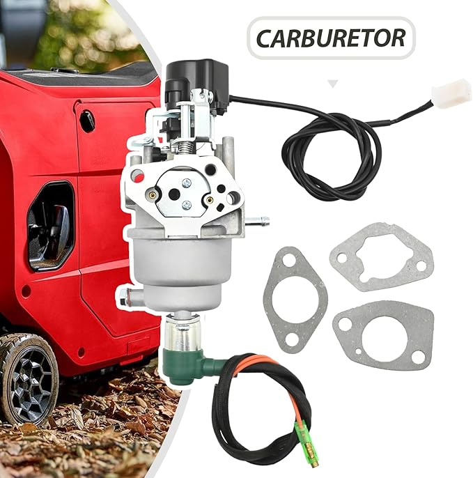 Anxingo Inverter Generator Carburetor Replacement for Predator 9500 Watt Surper Quiet Generator Replaces 57080 59188 with Air Intake Gaskets