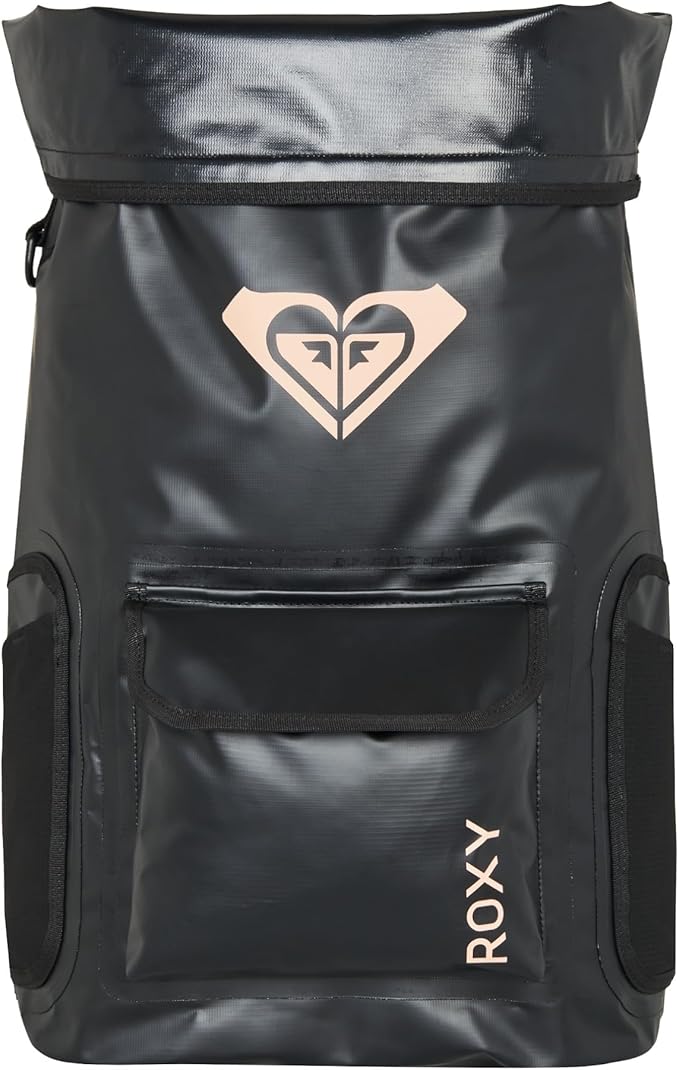Roxy Need It Waterproof Backpack with Laptop Sleeve | Heavy Duty | Hiking | Surf | Dry Bag | Roll-Top - Anthracite