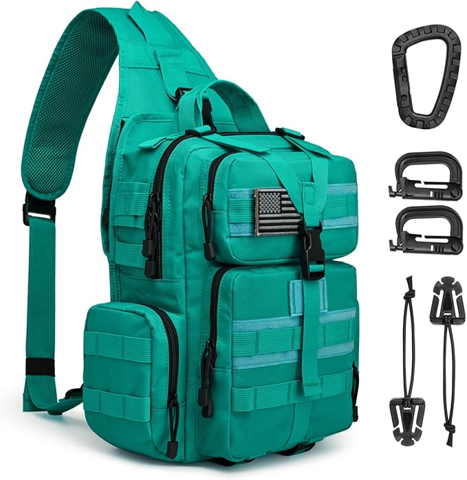 G4Free Large Tactical EDC Sling Bag Backpack Military Molle Bag Single Strap Shoulder Backpack for Men | EDC Adjustable Holder