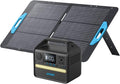 Anker 521 Portable Power Station Upgraded with LiFePO4 Battery 256Wh 6-Port PowerHouse 300W (Peak 600W) Solar Generator with 100W Solar Panel 2 AC Outlets 60W USB-C PD Output Outdoor Generator