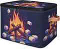 Camping Storage Basket for Bedroom Kitchen Bathroom Storage Bins with Zipper Lids Foldable Toy Cube Storage Organizer for Kid Teen Women Men
