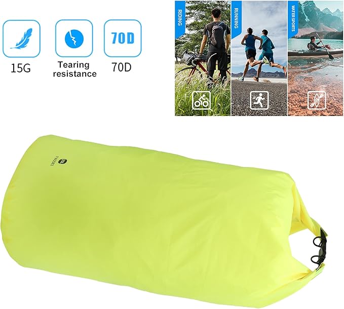 Waterproof Dry Bag Lightweight Easily Clean Sealed Storage Bag with Shoulder Strap for Outdoor Activities Hiking Camping Hiking