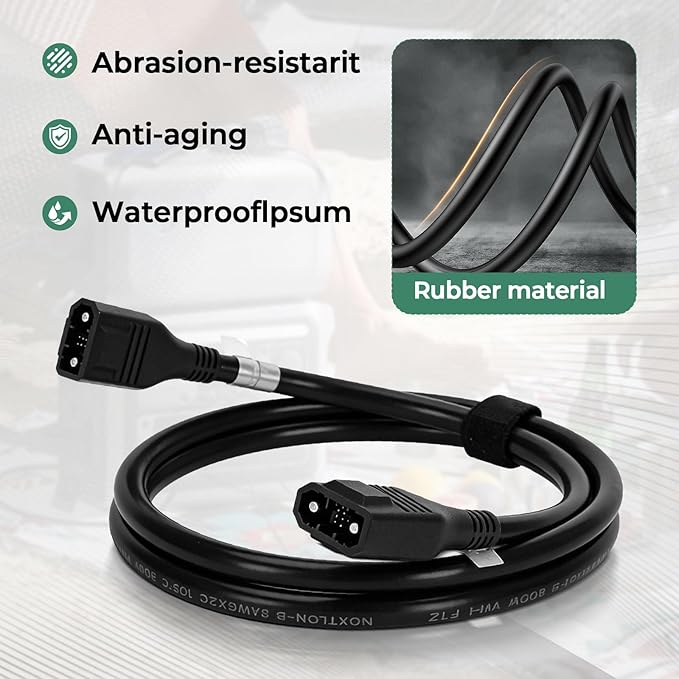 Extra Battery Cable for EcoFlow2M XT150 Extension Cord Compatible with Delta 2/2 Max/Max/3/3 Plus/3 1500/Wave 2/Wave 3 (NOT for Pro 3/Ultra/3 Max)