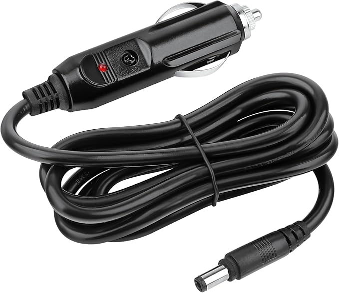 Car DC Adapter Compatible with ALLWEI 300W 280Wh Portable Power Station Peak 600W Solar Generator 78000mAh CPAP Backup Battery Pack SGR-PPS300-2 12V Auto RV Power Supply Cord Charger