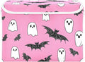 Storage Cube with Lid Halloween Bats Print 16.5×12.6×11.8 IN Collapsible Large Capacity Foldable Storage Basket Bin Organizer