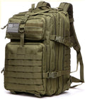 45L Sturdy Nylon Waterproof Fishing Hunting Backpack Outdoor Military Rucksacks Tactical Sports Camping Hiking (Green)