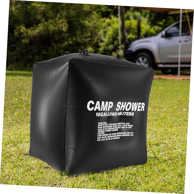 SUPVOX 1set Solar Shower Bag Portable Camping Pouch for Outdoor Use Convenient Solar Heating Bag for Hiking Fishing and Travel