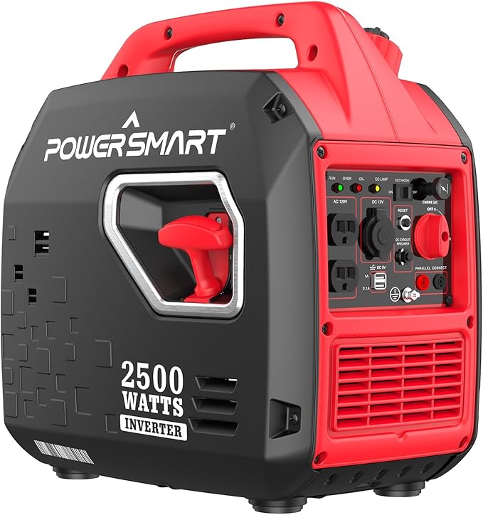 2500-Watt Portable Gas Inverter Generator Super Quiet High Fuel-Efficient Generator Lightweight EPA Compliant