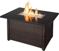 Endless Summer GAD17400SP Rectangular Outdoor Gas Brown/Black Fire Table Multi Color