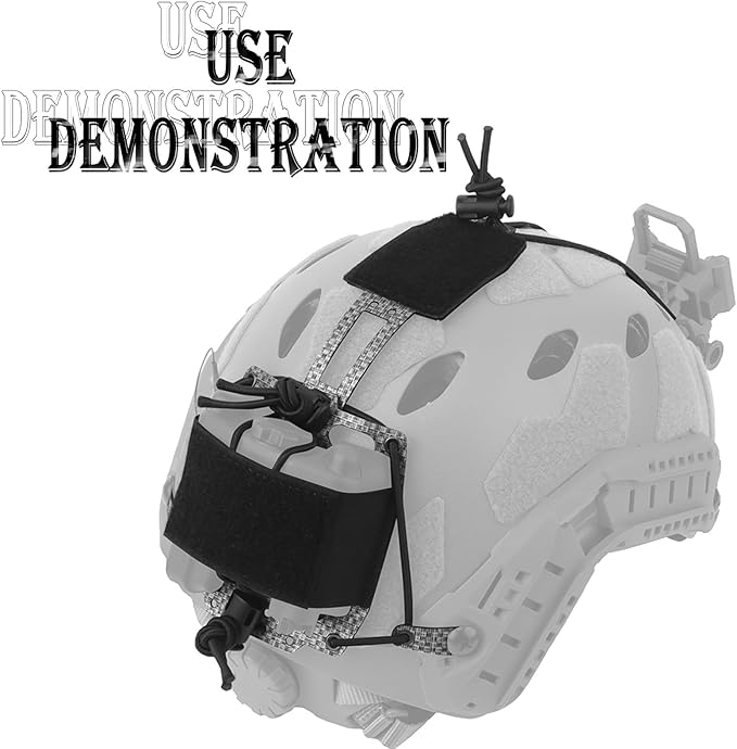 Tactical Helmet NVG Battery Pouch T-Shaped Battery Storage Holder Pack with Hook and Loop Counterweight Bag