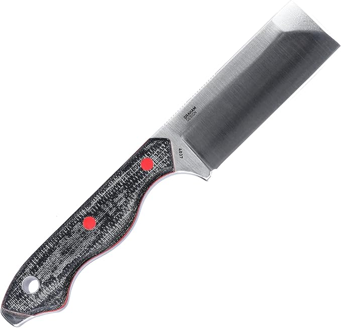 CRKT Razel Fixed Blade Knife with Sheath: D2 Blade Steel with Plain Edge Micarta Handle 4037