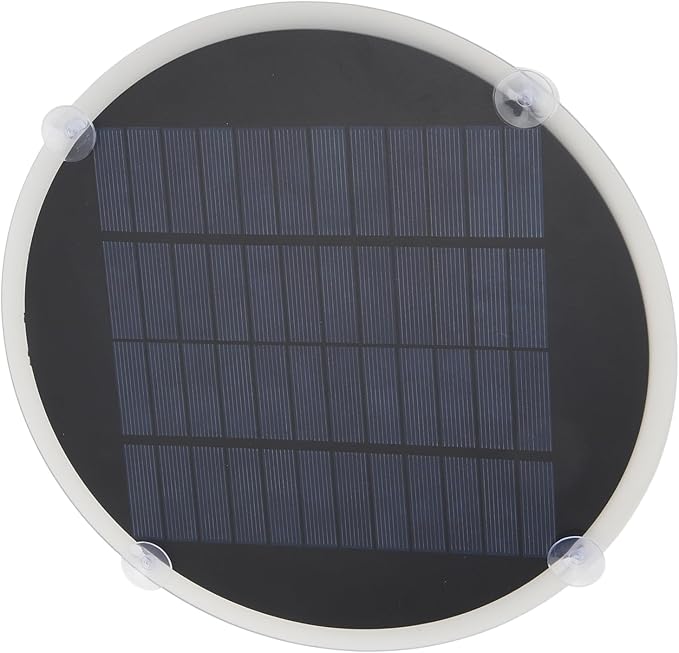 Cryfokt Round Solar Cell Panel 12V Portable Round Solar Panel with High Output Efficiency and 20W for Ignition
