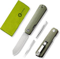 CIVIVI Sendy 3 In 1 Multitool Pocket Knife With Tweezers and Toothpick Ben Petersen designed Folding Knife for EDC Camping Daily Use Perfect Gifts for Men Women C21004B-1