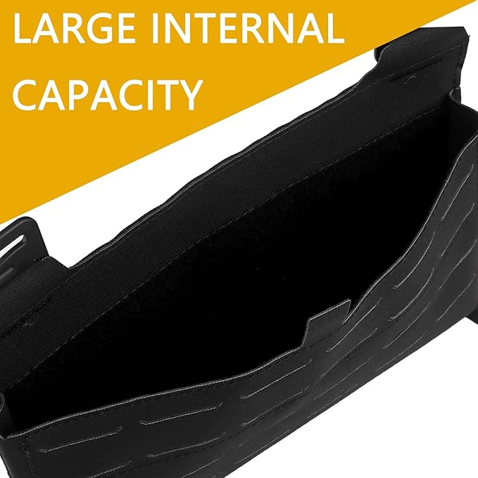 Multifunctional G Buckle Tactical Bag Mounting Plate MOLLE Abdominal Equipment Pouch Front Flap Hanging Panel Replacement Component