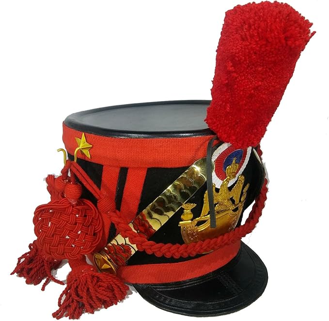 Hood Shako Napoleon Shako Waterloo infantry lines France Tschako pick axe A