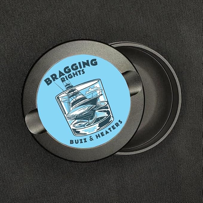 Buzz &amp Heaters Metal Container for Zyn | Metal Holder for Zyn |Metal Can for Zyn | Metal Container for Zyn Holder | Metal Pouch Cans for Zyn | Fishing Containers for Zyn | Big Boat Bragging Rights