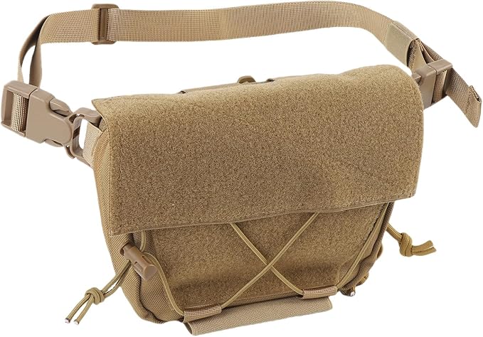 Oxford Cloth Drop Pouch Sub Abdominal Utility Carrying Kit Bag Adjustable Waist Strap - Durable Material Multi Layer Storage Ideal for Outdoor Activities and Chest Rig Use